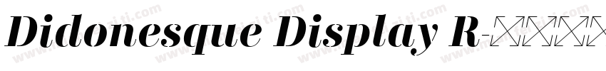 Didonesque Display R字体转换